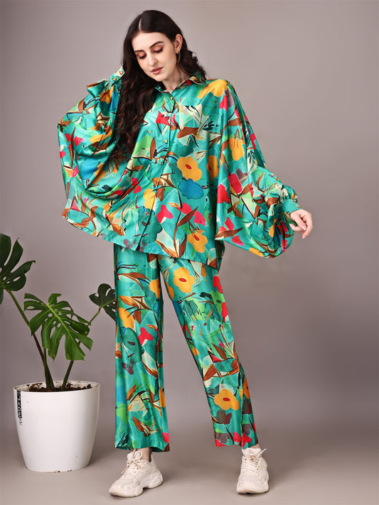 Dolman Sleeve Satin Cordset (CS-BAL1)