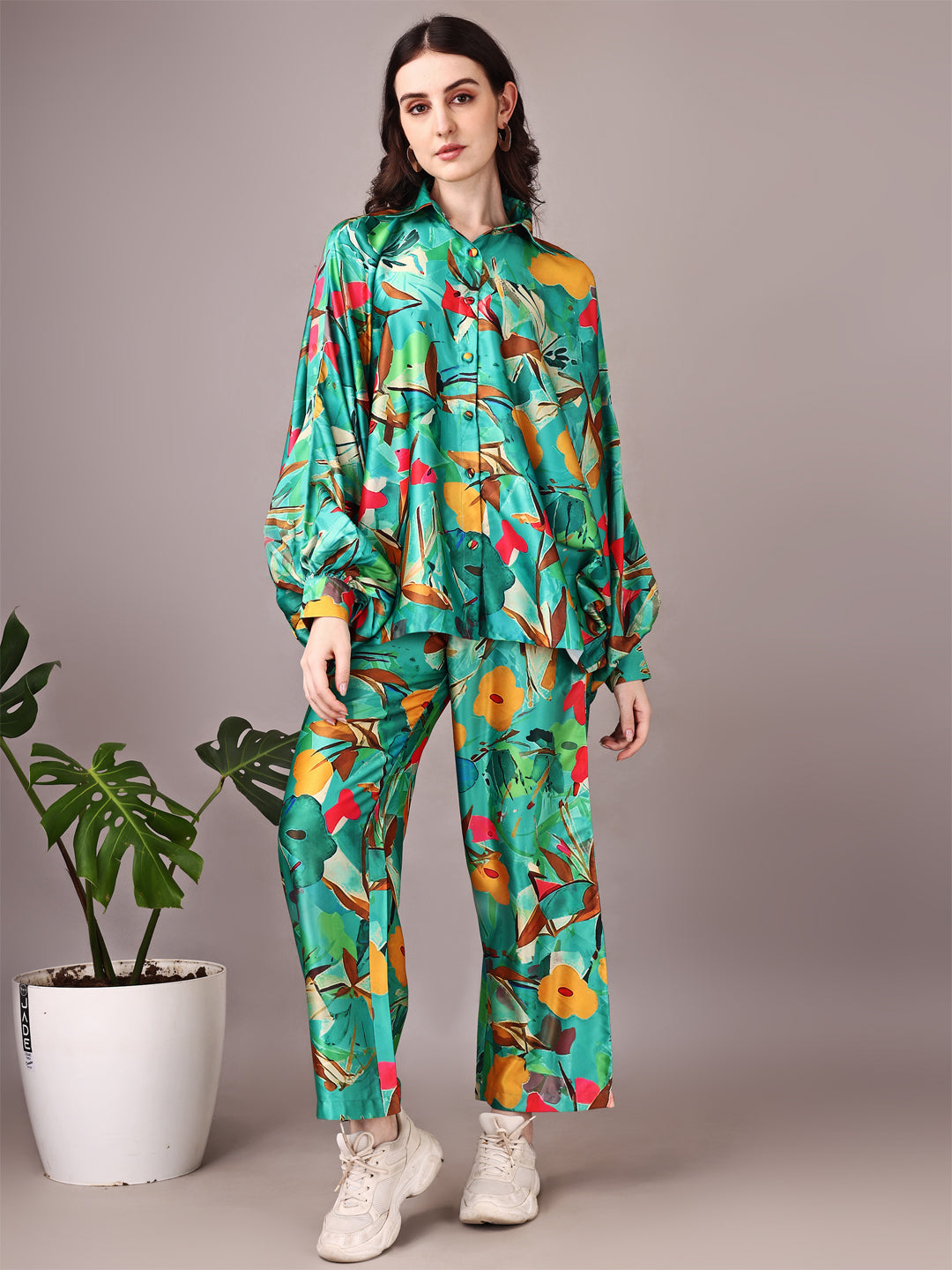 Dolman Sleeve Satin Cordset (CS-BAL1)