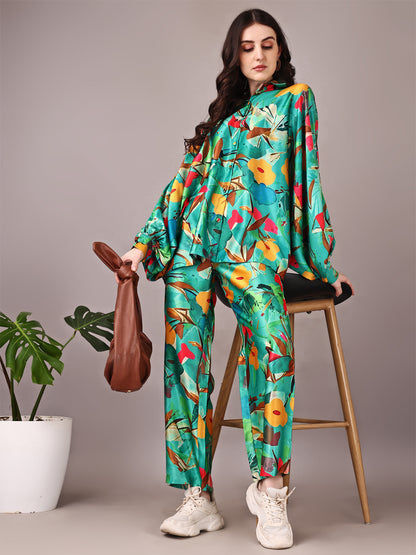 Dolman Sleeve Satin Cordset (CS-BAL1)