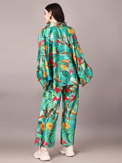 Dolman Sleeve Satin Cordset (CS-BAL1)