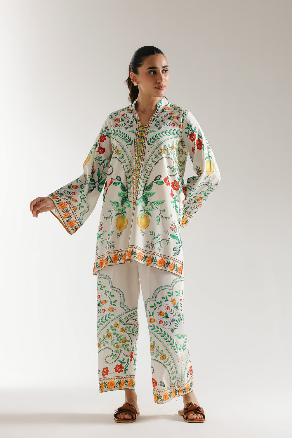 Stylish Cambric Cotton Kurta Sets (CAM4-W)